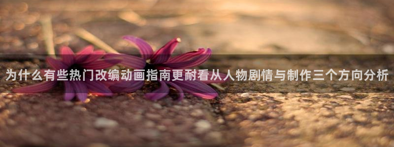 age动漫不能下载：为什么有些热门改编动画指南更耐看从人物剧情与制作三个方向分析