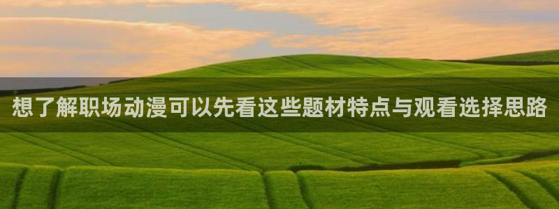 age动漫下载软件：想了解职场动漫可以先看这些题材特点与观看选择思路